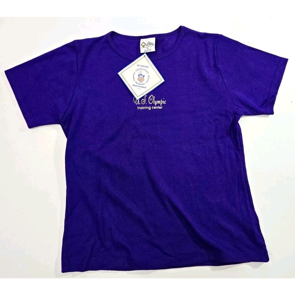 The Cotton Exchange U.S. Olympic Training Center United States Purple T-Shirt XL